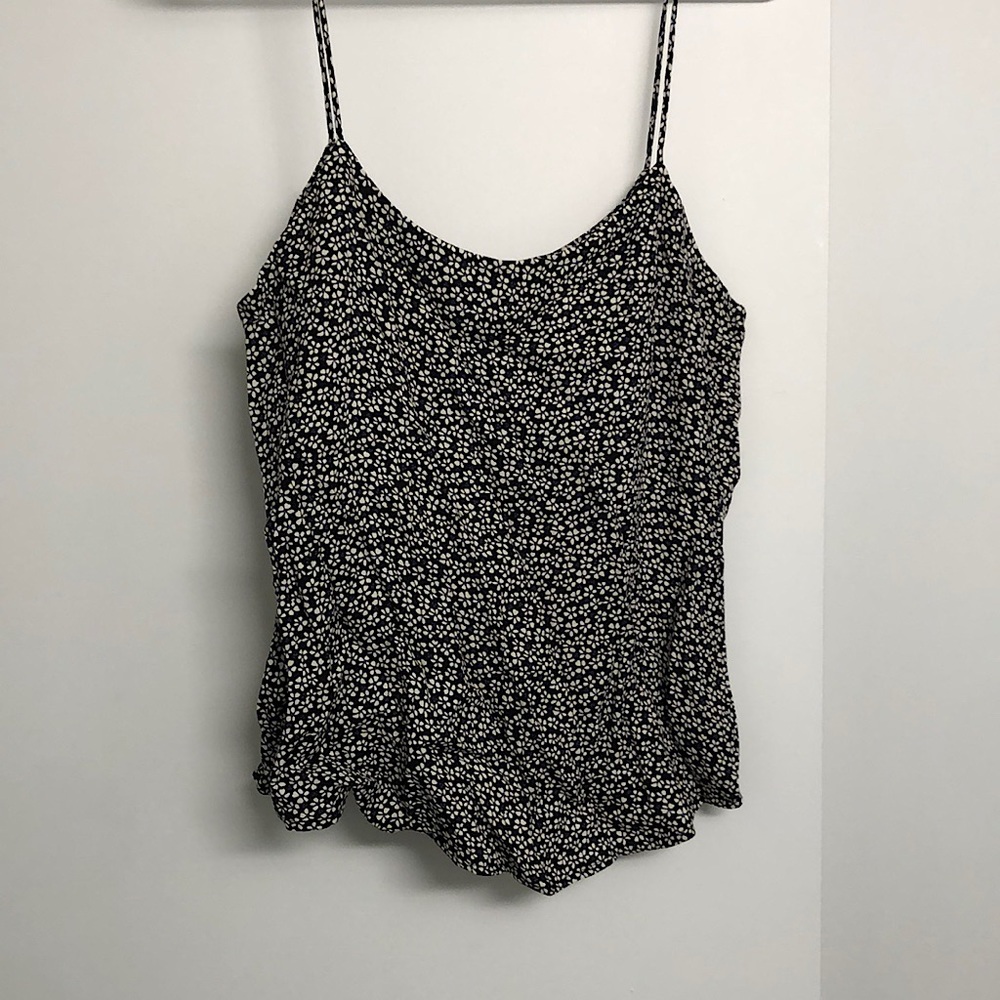 Reformation Blue Floral Tank Top